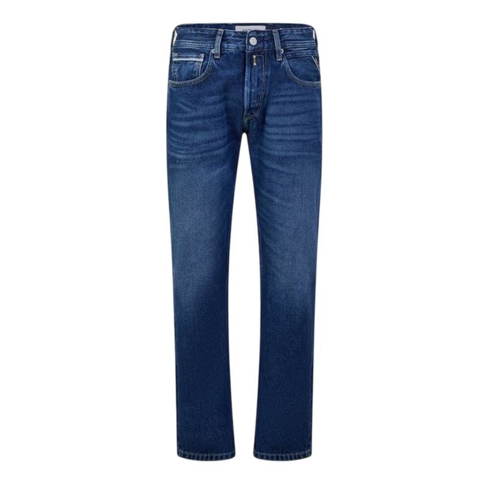 Replay Mens 5 Pockets Regular Jeans / Mid Blue